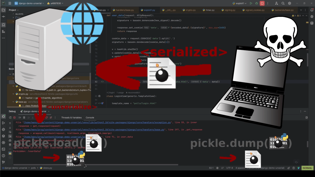 Comment un cookie permet d&rsquo;attaquer python : Désérialisation&nbsp;1